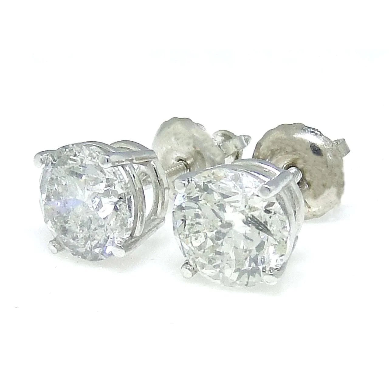 3 Ct Studs Genuine Diamond Earrings