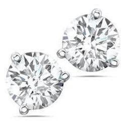 3 Prong Martini Genuine Natural Earth Mined Diamond Studs