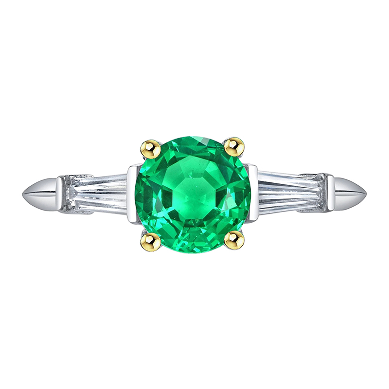 Authentic Colombian Emerald Precious Stone Ring – main view
