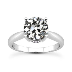 Brilliant Diamond Anniversary Band Solitaire Engagement Ring 3