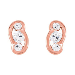 14K Rose Gold Fine Diamond Earrings – 3.25-ct Old Mine Cut