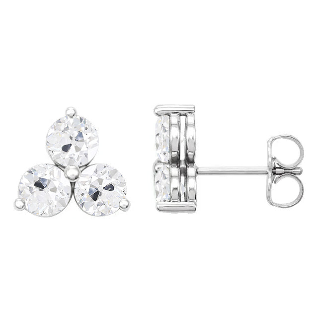Antique Cushion Diamond ring in 14K White Gold – main view