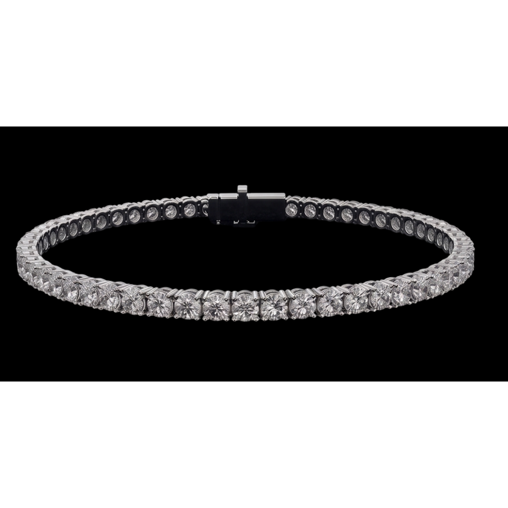 3 Carat Lab Grown Diamonds Tennis Bracelet White Gold 14K