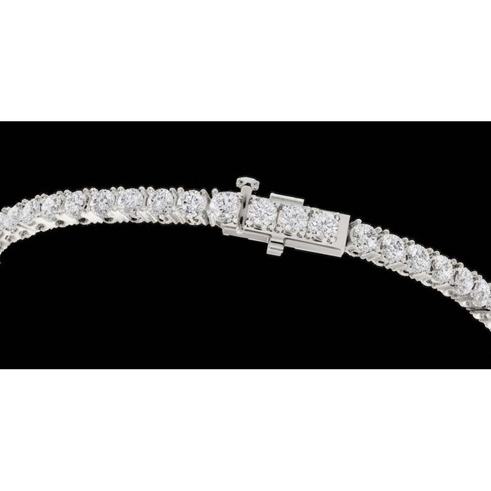 3 Carat Lab Grown Diamonds Tennis Bracelet White Gold 14K