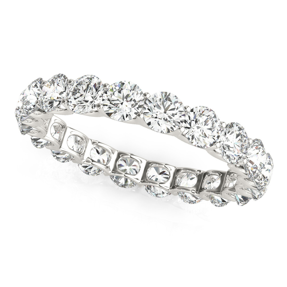 Eternity Band 14K White Gold with Fine Diamond – main view