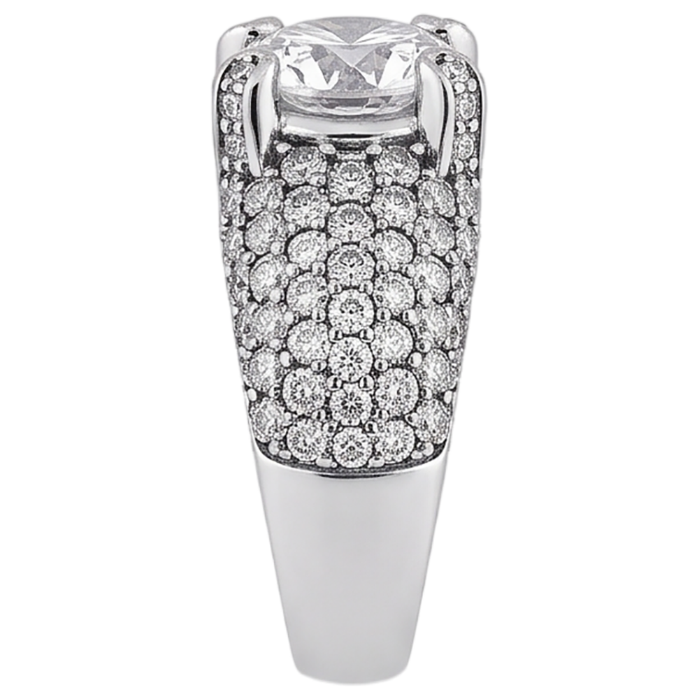 4 Carats Real Natural Earth Mined Diamond ( Not Lab Grown ) White Gold 14K Engagement Ring