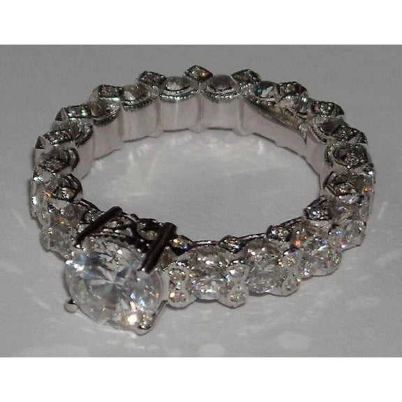 4.01 Carats Genuine Diamond Engagement Ring 14K