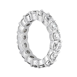 4.25 Carats Round Lab Grown Diamond Gold Engagement Band Jewelry New