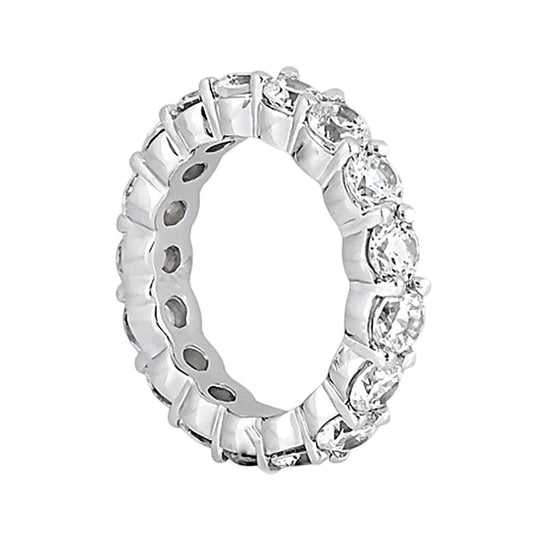 4.25 Carats Round Lab Grown Diamond Gold Engagement Band Jewelry New