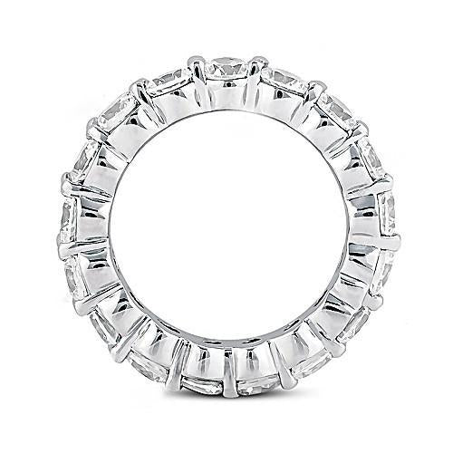 4.25 Carats Round Lab Grown Diamond Gold Engagement Band Jewelry New