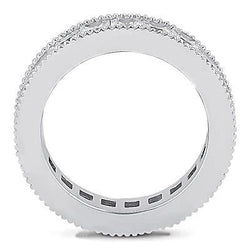 4.40 Carats Princess Lab Grown Diamond Eternity Wedding Band