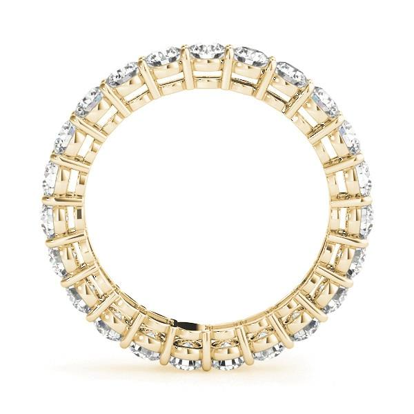 Diamond Eternity Band 4.50-ct 14 Karat Yellow Gold – front view