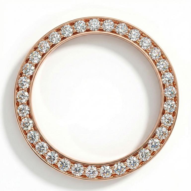 Round Brilliant Diamond ring in 18K Rose Gold – main view