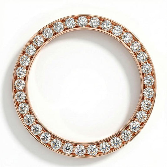 Round Brilliant Diamond ring in 18K Rose Gold – main view