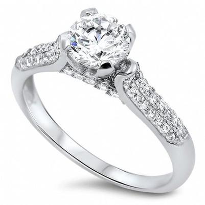 4.60 Ct Brilliant Cut Sparkling Natural Diamonds Wedding Ring