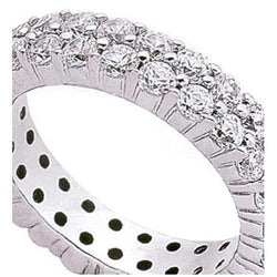 4.60 Carats Lab Grown Diamond Gold Eternity Wedding Band New