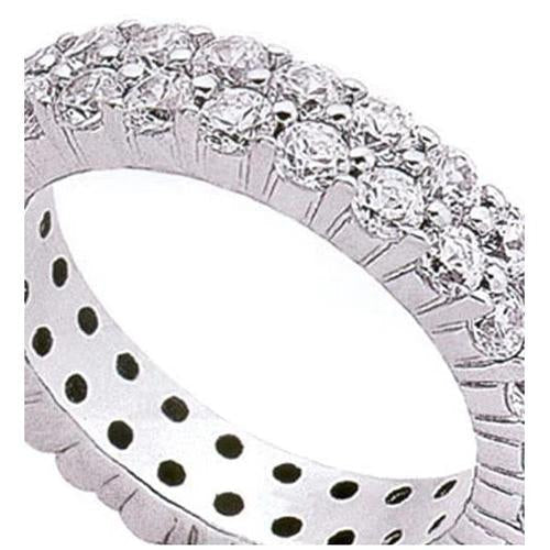 4.60 Carats Lab Grown Diamond Gold Eternity Wedding Band New