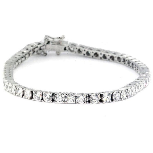 4.65 Ct Round Cut Real Diamond Tennis Bracelet - Tennis Bracelet-harrychadent.ca