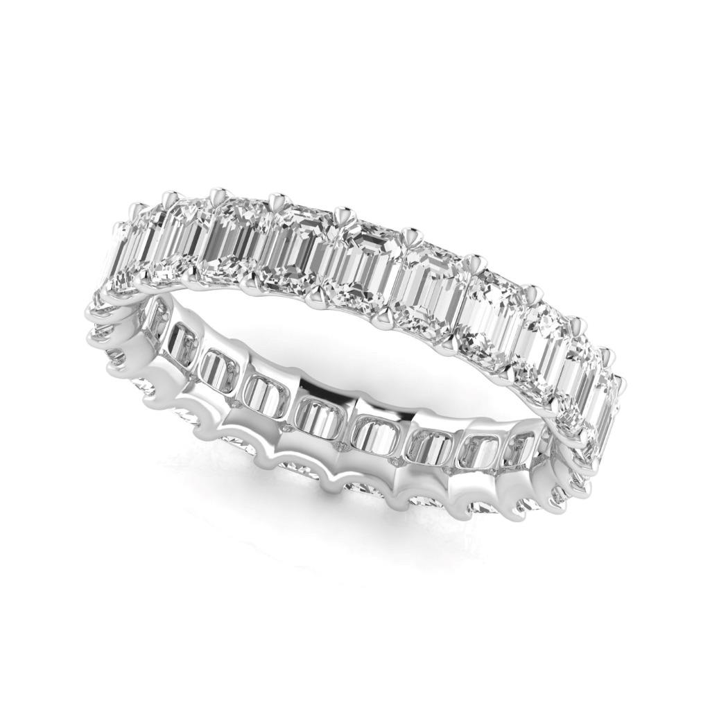 Fine Diamond Eternity Band – side view