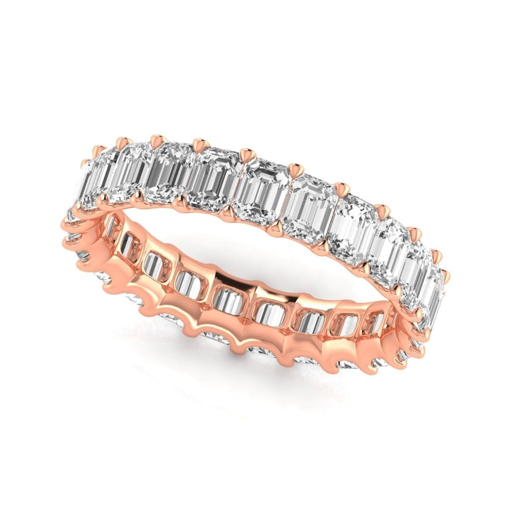 Handcrafted Eternity Band 0.20 ct – side view