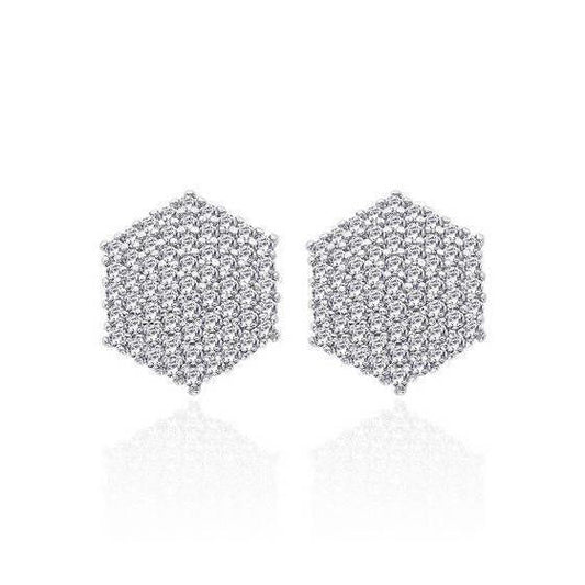 4.80 Ct Round Brilliant Cut Real Diamonds Ladies Studs Earrings White Gold