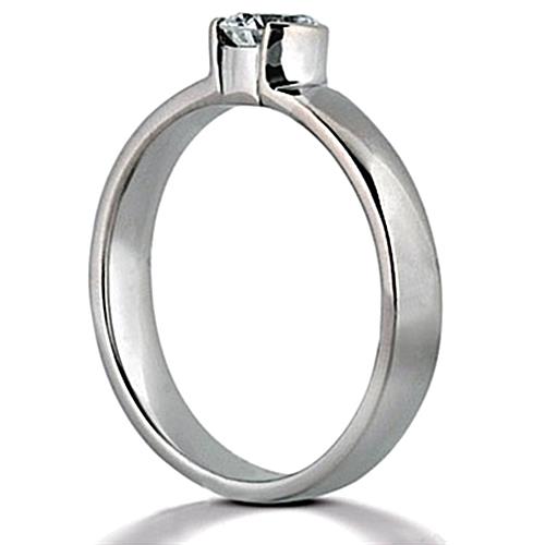 Natural Diamond Ring 1.50ct - White Gold 14K
