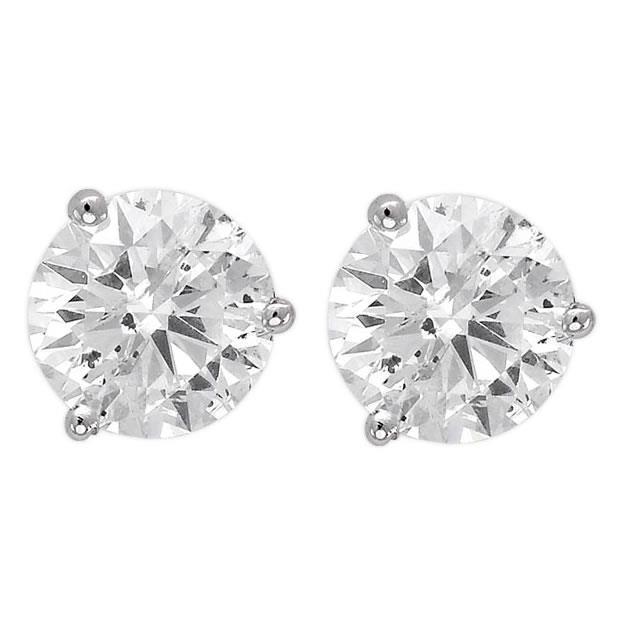 4 Carat Natural Diamond Stud Earrings