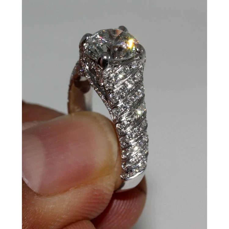 4 Carat Real Diamonds Micro Pave Anniversary Ring