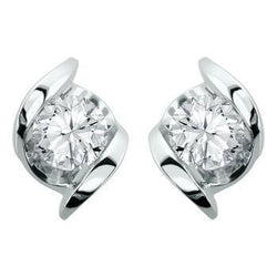 4 Ct Gorgeous Round Cut Real Natural Earth Mined Diamonds Ladies Stud Earrings