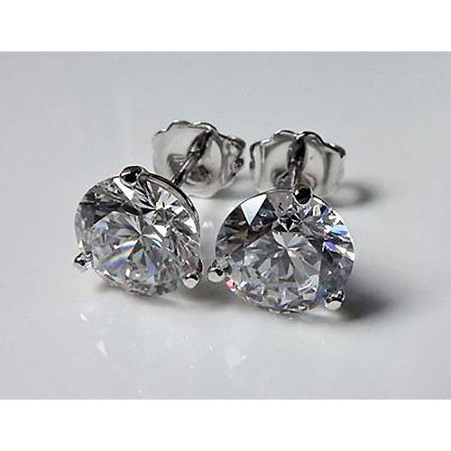 4 Ct Platinum Natural Diamond Women's Earrings