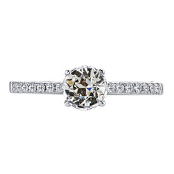 Luxury Fine Diamond Accent Solitaire Ring – 1.50 ct 14 Karat