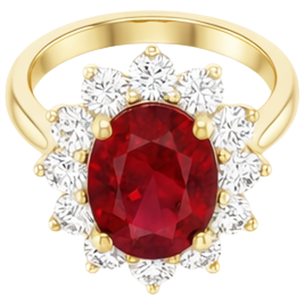 5 Ct Red Ruby Natural Earth Mined Diamond ( Not Lab Grown ) Wedding Ring 14K Yellow Gold
