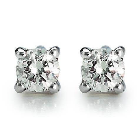 5.50 Carats Brilliant Cut Natural Diamonds Studs Earrings Gold White 14K New