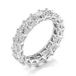 Fine Diamond Eternity Band – 14K White Gold 5.94 ct
