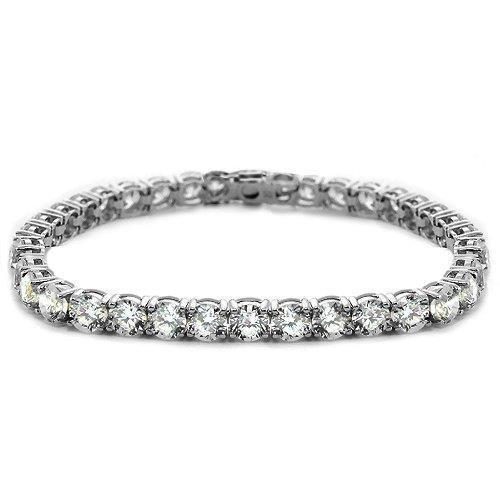 50 Pointer Tennis Bracelet Prong Set Real Diamond