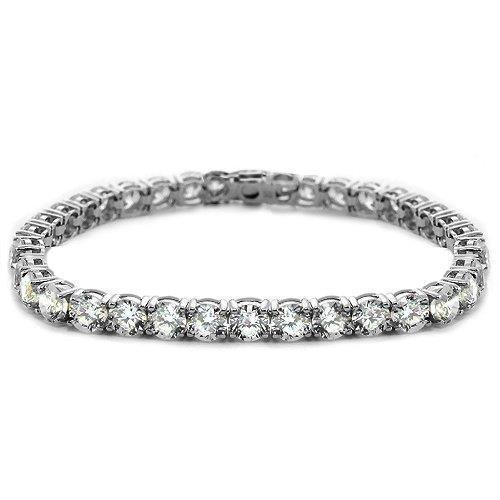 50 Pointer Tennis Bracelet Prong Set Lab Grown Diamond
