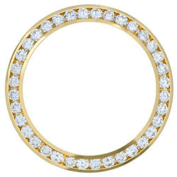 5 Carats Custom 44 mm Genuine Diamond Bezel To Fit Rolex Datejust Or President Watch