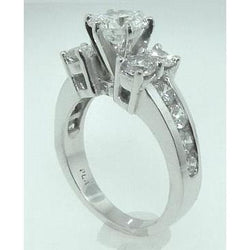 5 Ct. Real Natural Earth Mined Diamond Wedding Ring White Gold 14K Women Jewelry New