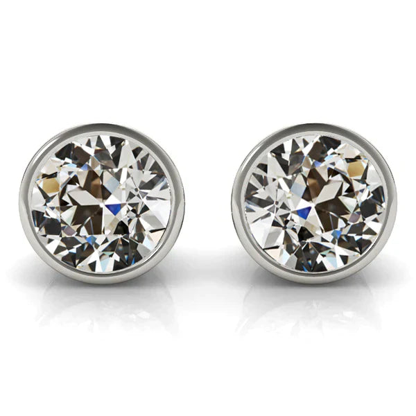 Fine Diamond Drop Earrings 5-ct 14 Karat White Gold – main view
