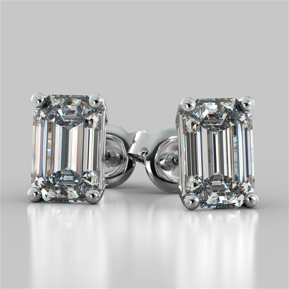 5 Ct Gorgeous Round Cut Real Diamonds Lady Studs Earring - Stud Earrings-harrychadent.ca