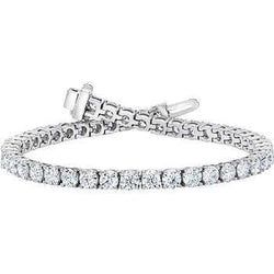 5 Ct Ladies Real Round Cut Natural Earth Mined Diamond Tennis Bracelet White Gold Jewelry