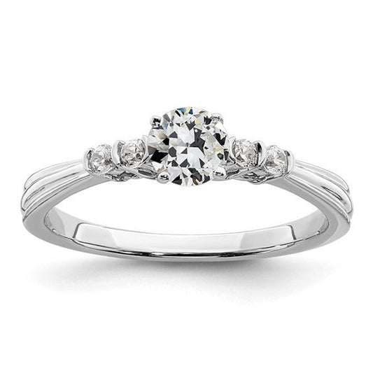 5 Stone Round Old Miner Real Diamond Ring Prong Set 1.75 Carats Jewelry - Anniversary Ring-harrychadent.ca