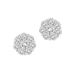 6.20 Carats Gorgeous Real Round Diamond Ladies Stud Pave Earrings