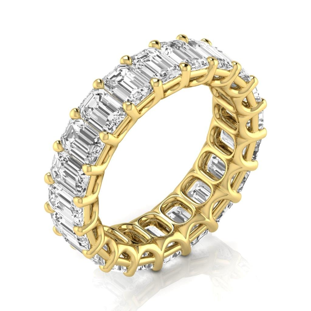 Eternity Band 14 Karat Yellow Gold with Brilliant Diamond – main view