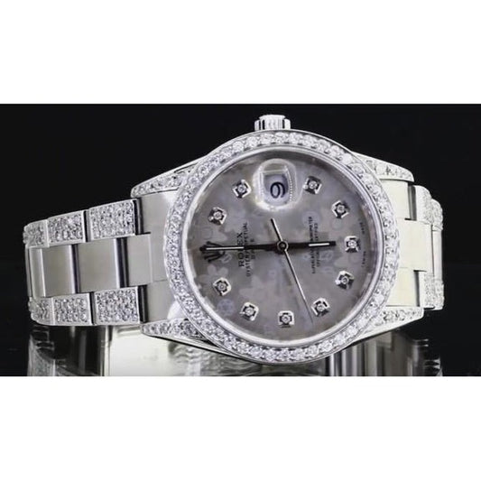 Rolex Mens Watch Diamond Bezel