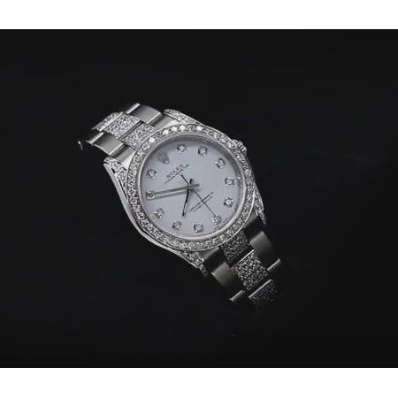 Midsize Watch Gray Dial Ss