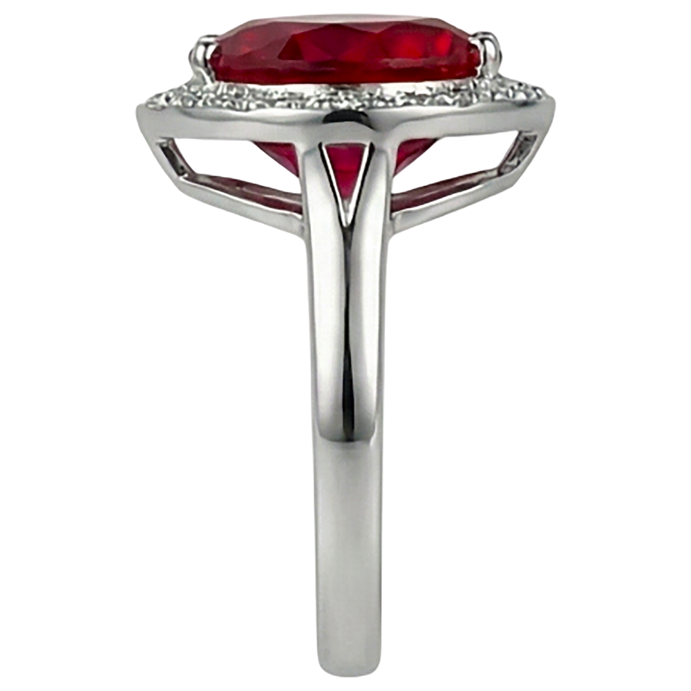 7.25 Ct 14K Gold Nice Gemstone Ring Red Ruby With Natural Earth Mined Diamond ( Not Lab Grown )  Jewelry