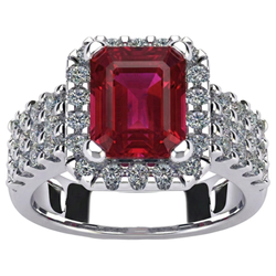 Natural Ruby Ring 7.50ct - Yellow Gold 14K