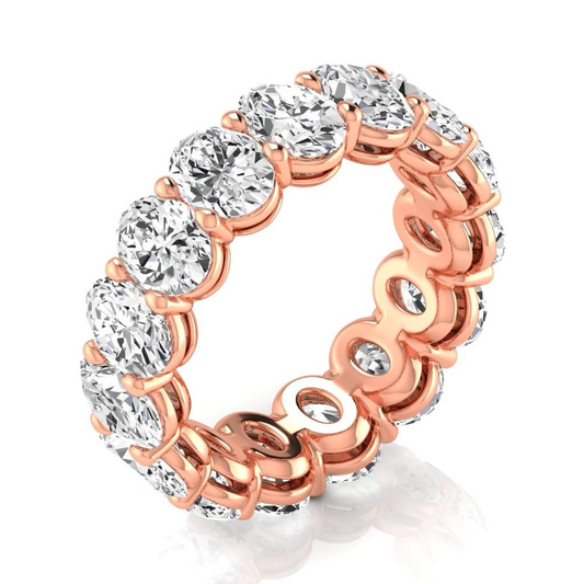 Brilliant Diamond Eternity Band 7.50 ct 14 Karat Rose Gold – main view