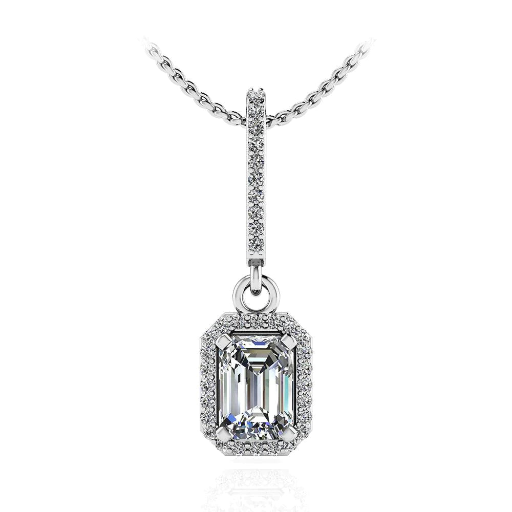 7 Carat Luxury Emerald Diamond Pendant